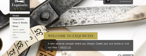 Bespoke Suits Online – Exquisuits by de Juana launched in english